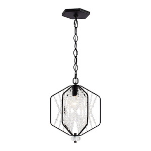 Chelsea 1-Light Mini Pendant in Glam Style 15.5 Inches Tall and 12 Wide - 1112624
