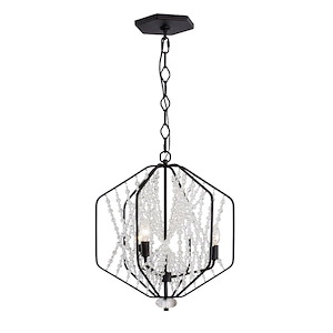 Chelsea 3-Light Pendant in Glam Style 21.5 Inches Tall and 17 Wide - 1112625