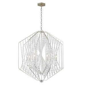 Chelsea 6-Light Pendant in Glam Style 30.25 Inches Tall and 26 Wide