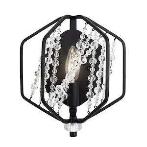 Chelsea 1-Light Wall Sconce in Glam Style 10.5 Inches Tall and 9 Wide