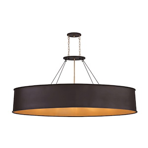 Cannery - 7 Light Linear Pendant-12 Inch Tall and 62 Inch Wide - 1428586
