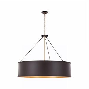 Cannery - 6 Light Drum Pendant-30 Inch Tall and 38 Inch Wide - 1428591