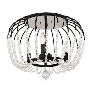Voliere - 3 Light Semi-Flush Mount In Coastal Style-14.5 Inches Tall and 18.25 Inches Wide