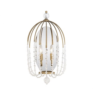 Voliere - 2 Light Wall Sconce In Coastal Style-23.5 Inches Tall and 12 Inches Wide - 1270727