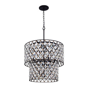 Windsor 7-Light Chandelier in Glam Style 27.75 Inches Tall and 24.75 Wide - 1112630