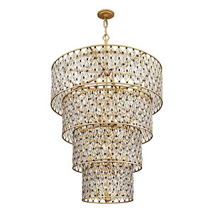 Windsor 21-Light Chandelier in Glam Style 62 Inches Tall and 40 Wide