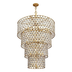 Windsor 21-Light Chandelier in Glam Style 62 Inches Tall and 40 Wide