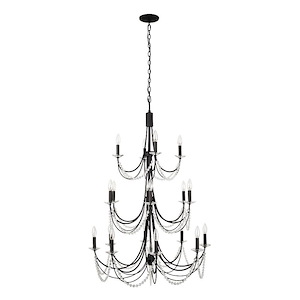 Brentwood 18-Light Chandelier in Coastal Style 42.5 Inches Tall and 32 Wide