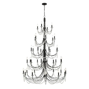 Brentwood - 40 Light 5-Tier Chandelier In Luxury and Glam Style-72.75 Inches Tall and 48 Inches Wide - 1112637