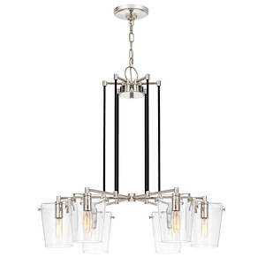 Arlo 6-Light Chandelier in Glam Style 26 Inches Tall and 26.5 Wide - 1112642