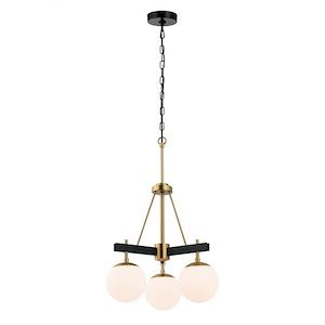 Allie - 3 Light Chandelier In Mid-Century Modern Style-22.25 Inches Tall and 18 Inches Wide - 1270740