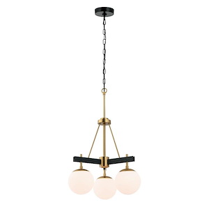 Allie - 3 Light Chandelier In Mid-Century Modern Style-22.25 Inches Tall and 18 Inches Wide - 1270740