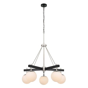 Allie 5-Light Chandelier in Heritage Modern Style 24.5 Inches Tall and 28 Wide