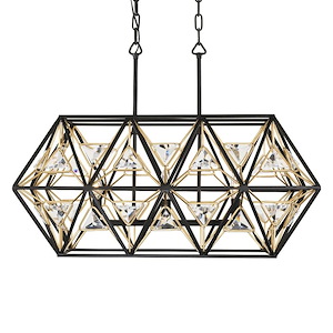 Marcia 3-Light Linear Pendant in Glam Style 14 Inches Tall and 28 Wide - 1217759