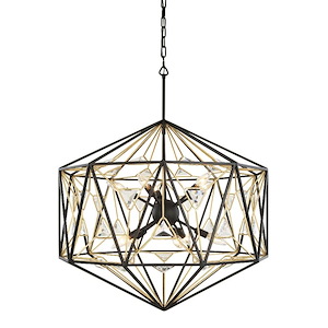 Marcia 10-Light Pendant in Glam Style 29.5 Inches Tall and 30 Wide