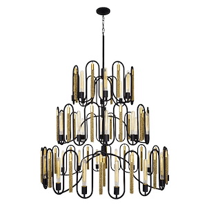 Darden 36-Light Chandelier in Urban Rustic Style 48.5 Inches Tall and 48 Wide