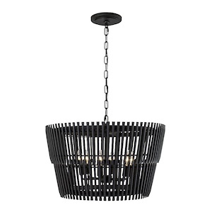 Apollo 6-Light Pendant in Heritage Modern Style 14.5 Inches Tall and 24 Wide