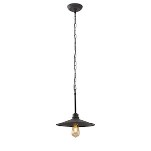Clayton 1-Light Pendant in Urban Rustic Style 3.75 Inches Tall and 12 Wide - 1217577