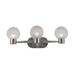 Kiara 3-Light Bath and Vanity in Heritage Modern Style 7.75 Inches Tall and 23.5 Wide