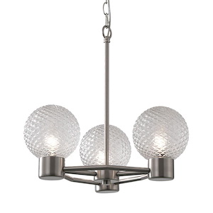 Kiara 3-Light Pendant in Heritage Modern Style 7 Inches Tall and 16 Wide