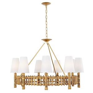 Nevis - 54W 9 LED Chandelier In Coastal Style-30 Inches Tall and 36 Inches Wide - 1159547