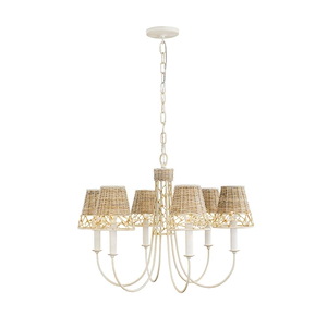 Cayman - 36W 6 LED Chandelier In Coastal Style-20 Inches Tall and 26 Inches Wide