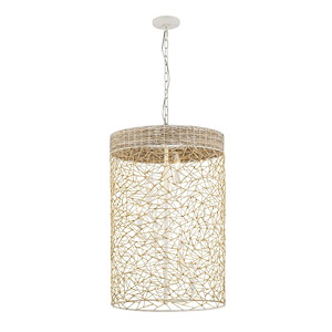 Cayman - 6 Light Foyer In Coastal Style-33.5 Inches Tall and 20 Inches Wide