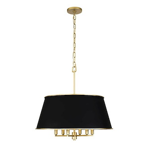 Coco - 6 Light Pendant In Industrial Style-15.5 Inches Tall and 24 Inches Wide
