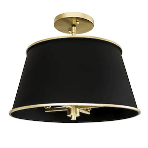 Coco - 4 Light Semi-Flush Mount In Industrial Style-12.5 Inches Tall and 16 Inches Wide - 1157650