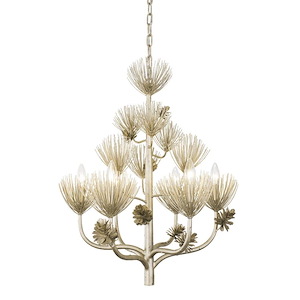 Pinion - 6 Light Chandelier In Farmhouse Style-29 Inches Tall and 24 Inches Wide