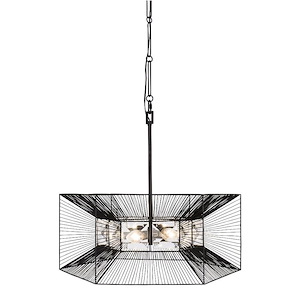 Arcade - 6 Light Pendant In Industrial Style-10 Inches Tall and 24 Inches Wide - 1157689