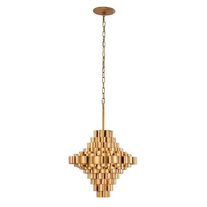Totally Tubular - 5 Light Foyer Pendant In Mid-Century Modern Style-20.25 Inches Tall and 19.5 Inches Wide