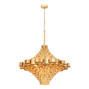 Totally Tubular - 17 Light Foyer Pendant In Mid-Century Modern Style-32.5 Inches Tall and 40.5 Inches Wide