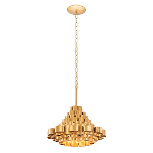 Totally Tubular - 4 Light Pendant In Mid-Century Modern Style-14.25 Inches Tall and 19 Inches Wide - 1270748