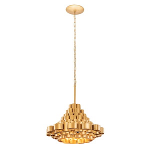 Totally Tubular - 4 Light Pendant In Mid-Century Modern Style-14.25 Inches Tall and 19 Inches Wide