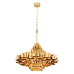 Totally Tubular - 10 Light Pendant In Mid-Century Modern Style-24.75 Inches Tall and 36 Inches Wide