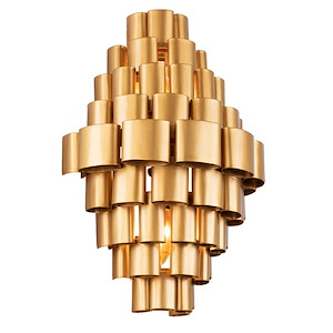 Totally Tubular - 2 Light Wall Sconce In Mid-Century Modern Style-16 Inches Tall and 11.5 Inches Wide