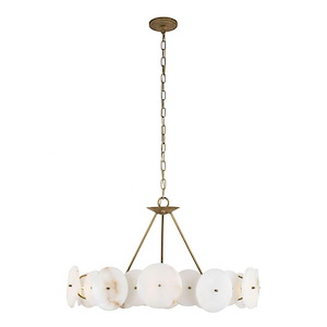 Cosmos - 6 Light Chandelier In Industrial Style-17.75 Inches Tall and 30 Inches Wide