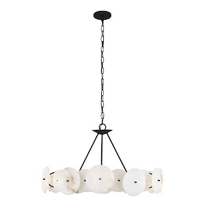 Cosmos - 6 Light Chandelier In Industrial Style-17.75 Inches Tall and 30 Inches Wide