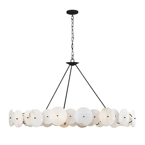 Cosmos - 9 Light Chandelier In Industrial Style-26.75 Inches Tall and 48 Inches Wide - 1300885