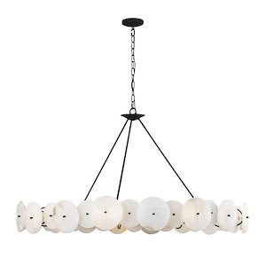 Cosmos - 9 Light Chandelier In Industrial Style-26.75 Inches Tall and 48 Inches Wide