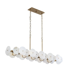 Cosmos - 10 Light Linear Pendant In Industrial Style-18.25 Inches Tall and 50 Inches Wide - 1270754