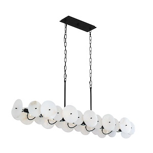 Cosmos - 10 Light Linear Pendant In Industrial Style-18.25 Inches Tall and 50 Inches Wide - 1300886