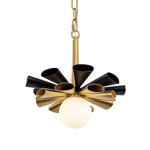 Daphne - 7W 1 LED Small Pendant In Industrial Style-13 Inches Tall and 12.25 Inches Wide - 1295061