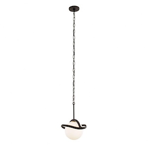 Black Betty - 1 Light Mini Pendant In Industrial Style-10.5 Inches Tall and 11 Inches Wide