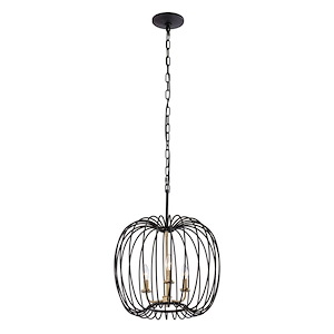 Nico - 3 Light Pendant In Mid-Century Modern Style-16.75 Inches Tall and 18 Inches Wide - 1270778