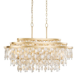 Kalani - 9 Light Linear Pendant In Coastal Style-22.75 Inches Tall and 42 Inches Wide - 1286674