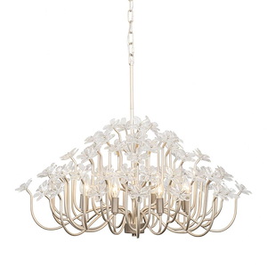 Wildflower - 8 Light Chandelier In Glam Style-17.75 Inches Tall and 32 Inches Wide