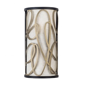 Scribble - 2 Light Wall Sconce In Glam Style-16 Inches Tall and 8 Inches Wide