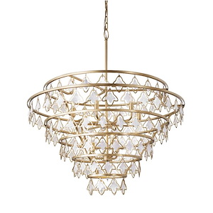 Fleur - 10 Light Chandelier In Industrial Style-27.25 Inches Tall and 36 Inches Wide - 1300893